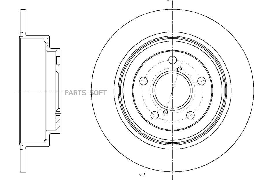 

Тормозной диск GBRAKE GR01123