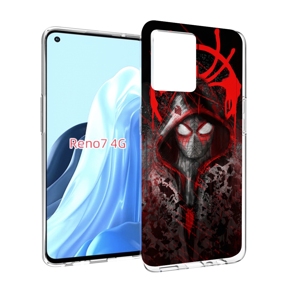 

Чехол MyPads страшный человек паук мужской для OPPO RENO 7 4G, Прозрачный, Tocco