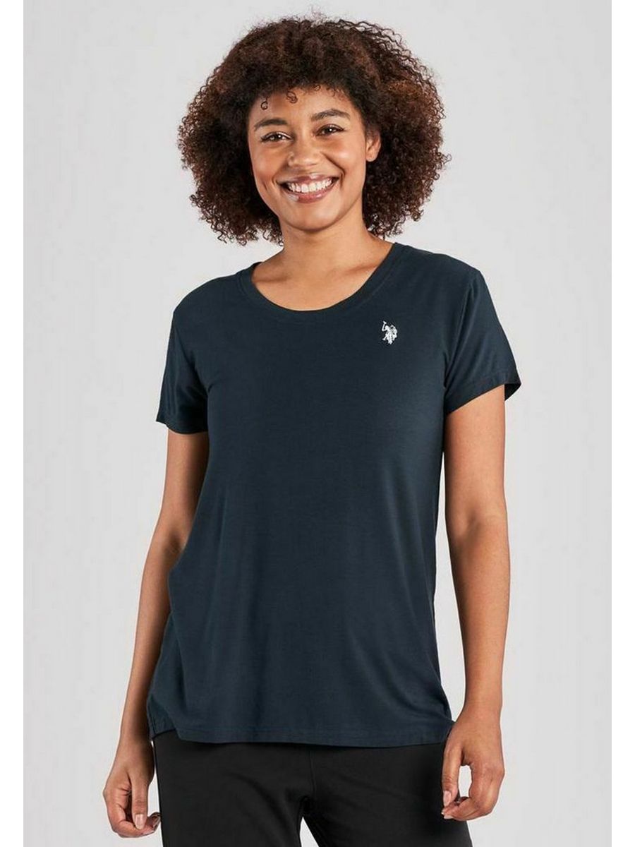 

Футболка женская U.S. POLO Assn. US221D016 синяя XS, Синий, US221D016