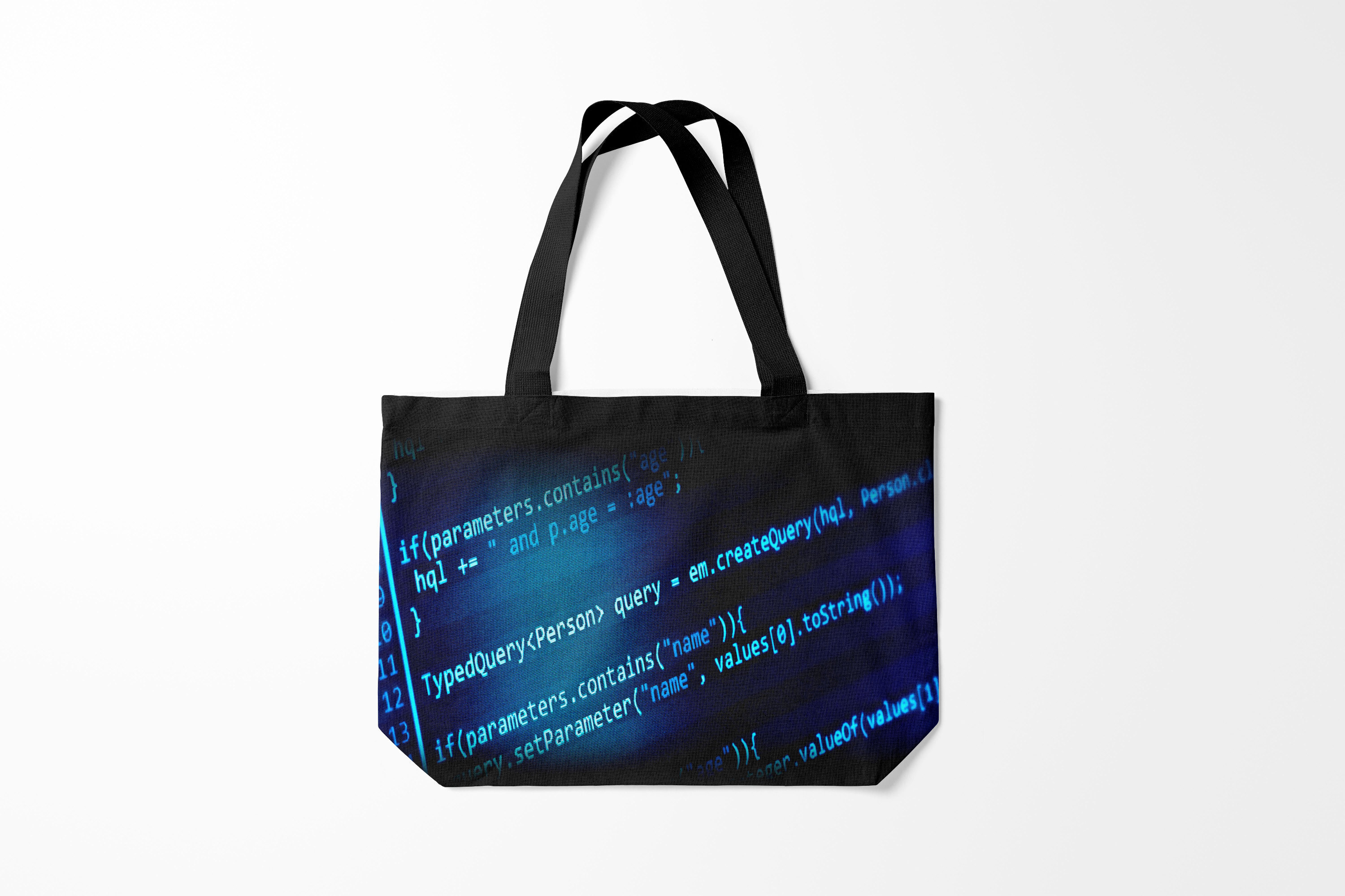 

Сумка шoппер унисекс Burnettie Принты для программистов CODE STYLE, черный; синий, Разноцветный, Принты для программистов CODE STYLE