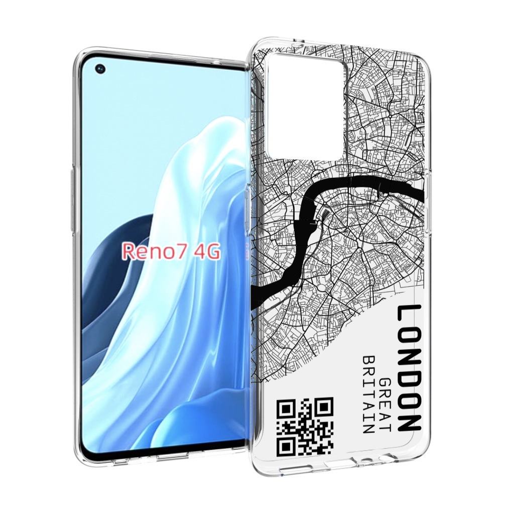 

Чехол MyPads схема-лондон для OPPO RENO 7 4G, Прозрачный, Tocco