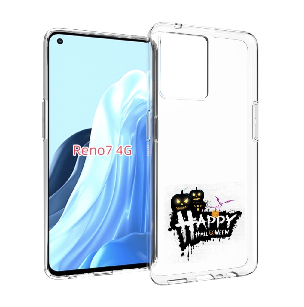 

Чехол MyPads счастливого хэллоуина для OPPO RENO 7 4G, Прозрачный, Tocco