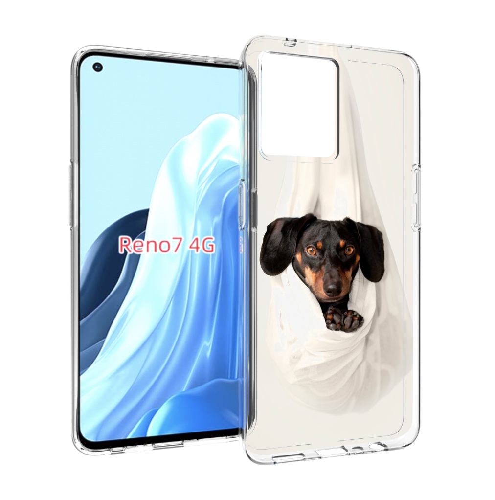 

Чехол MyPads такса собака для OPPO RENO 7 4G, Прозрачный, Tocco