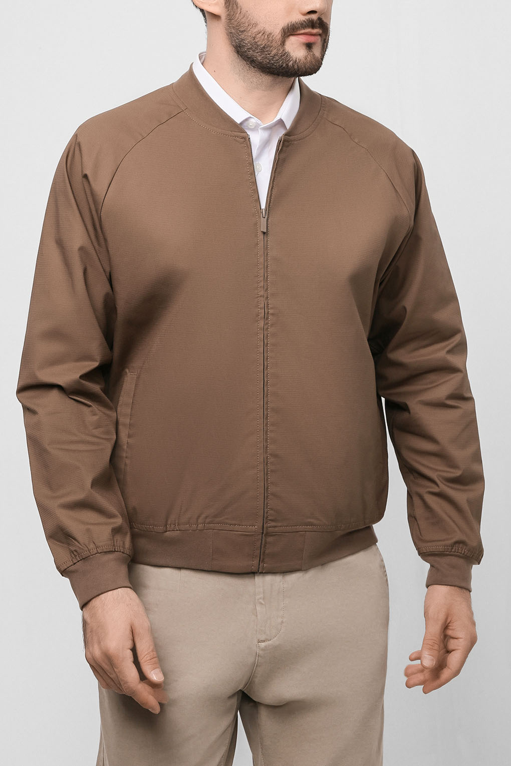 

Бомбер мужской Esprit Casual 022EO2G338 коричневый XL, 022EO2G338