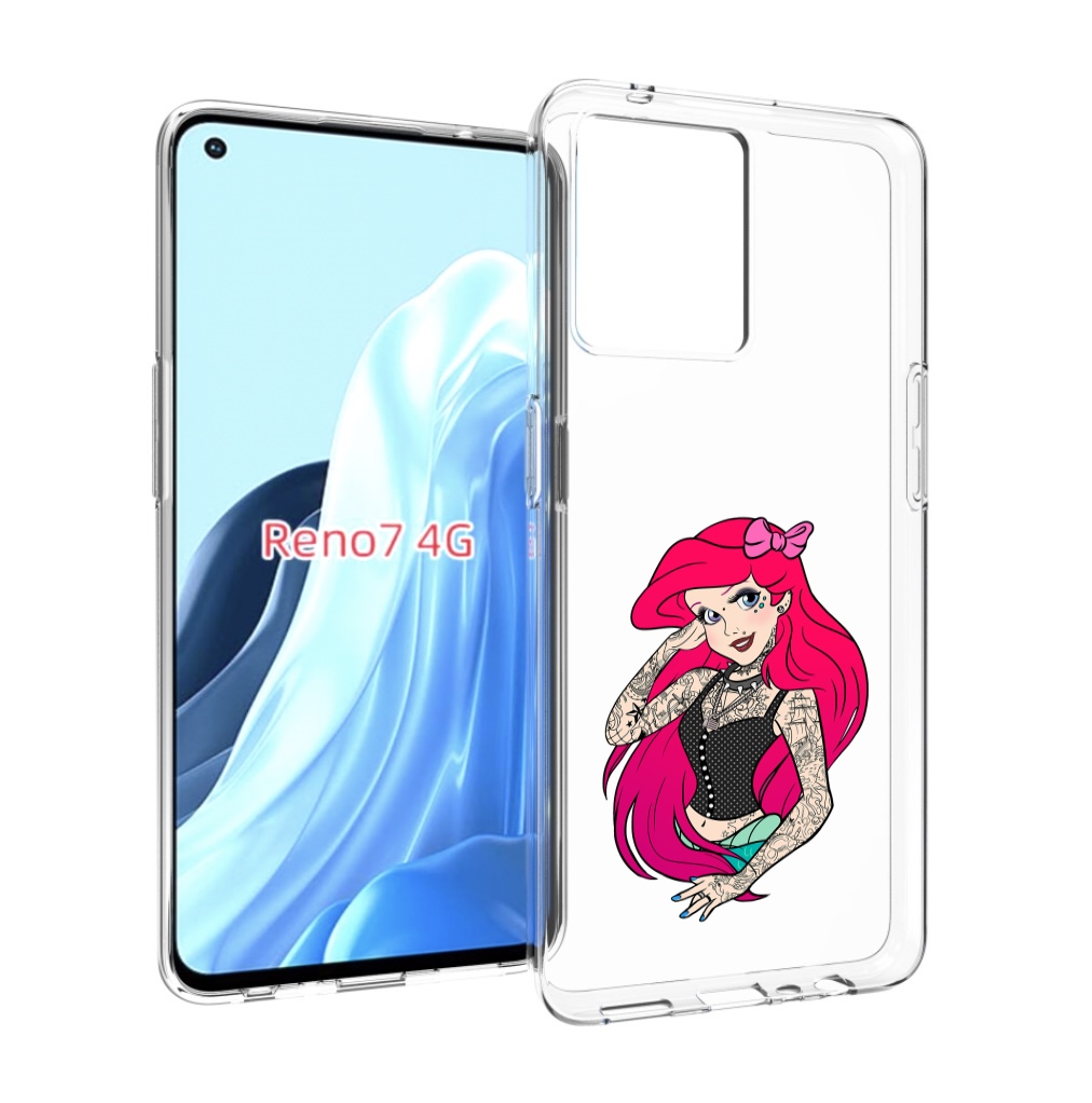 

Чехол MyPads татуированная-принцесса женский для OPPO RENO 7 4G, Прозрачный, Tocco