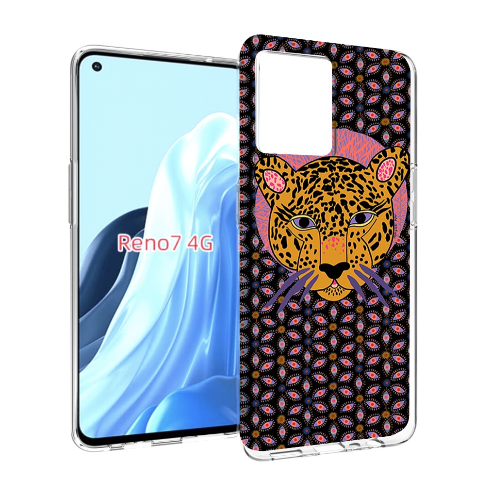 

Чехол MyPads тигр-в-глазах для OPPO RENO 7 4G, Прозрачный, Tocco