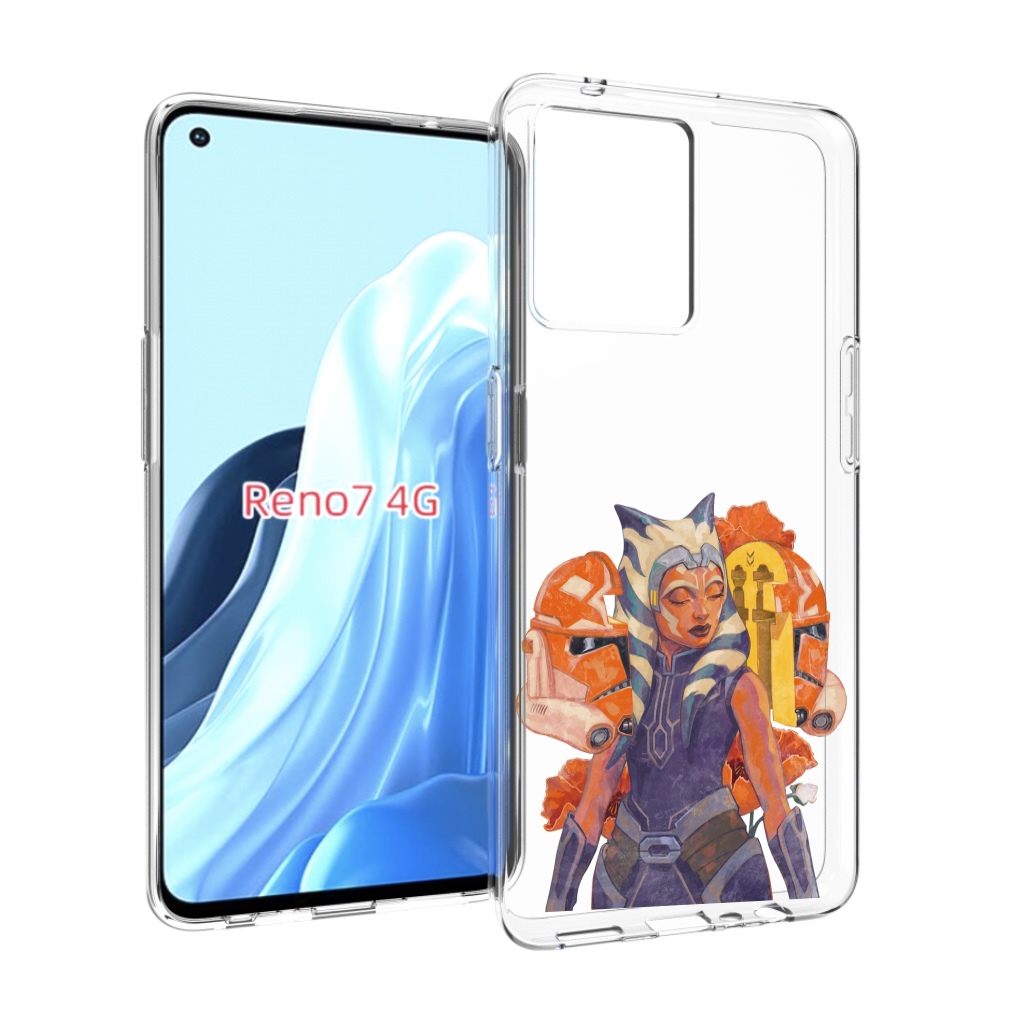 

Чехол MyPads тогрута-асока-тано для OPPO RENO 7 4G, Прозрачный, Tocco