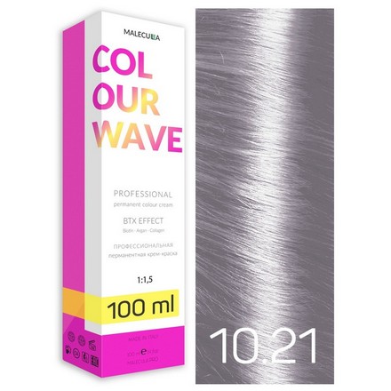 фото Крем-краска для волос malecula colour wave 10.21