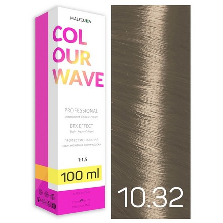 фото Крем-краска для волос malecula colour wave 10.32