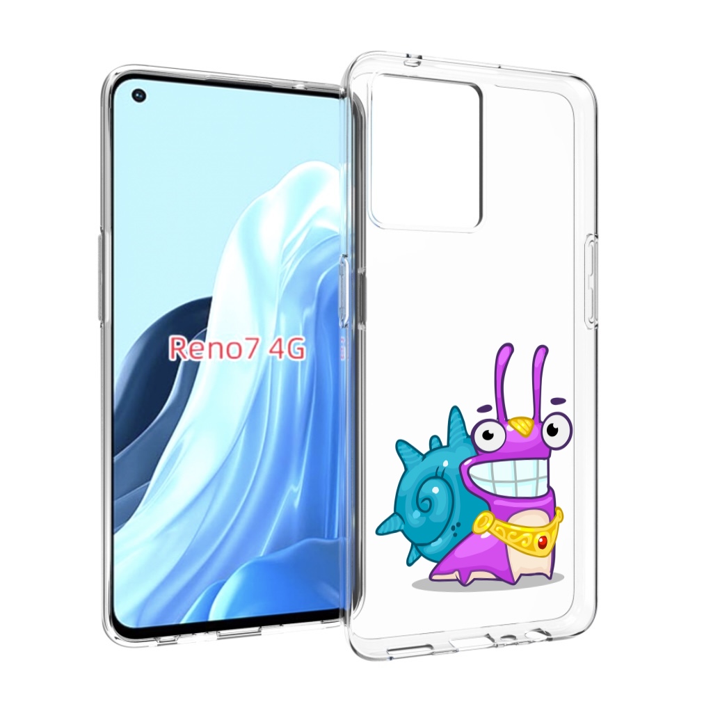 

Чехол MyPads улитка-принц для OPPO RENO 7 4G, Прозрачный, Tocco