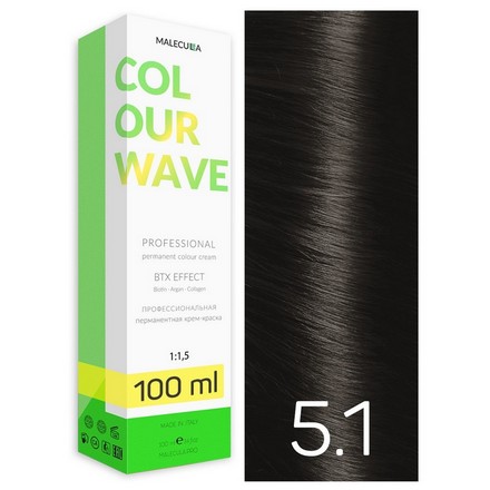 фото Крем-краска для волос malecula colour wave 5.1