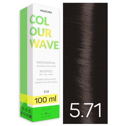 фото Крем-краска для волос malecula colour wave 5.71