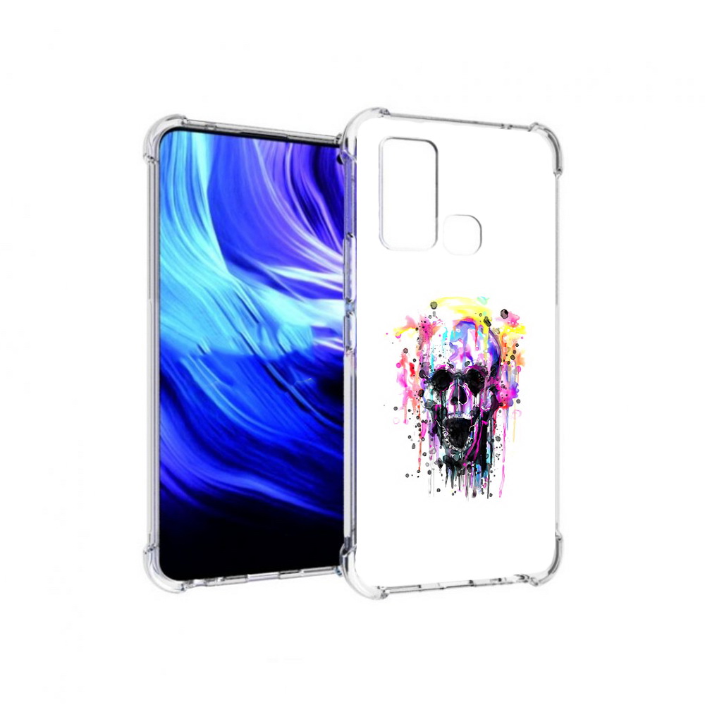 

Чехол MyPads Tocco для Vivo Z6 граффити череп (PT226976.399.298), Прозрачный, Tocco