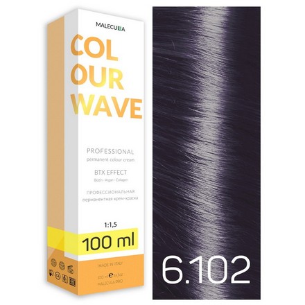 фото Крем-краска для волос malecula colour wave 6.102