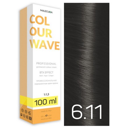фото Крем-краска для волос malecula colour wave 6.11