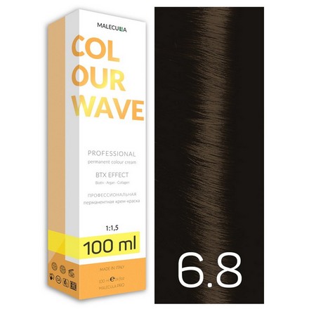 фото Крем-краска для волос malecula colour wave 6.8