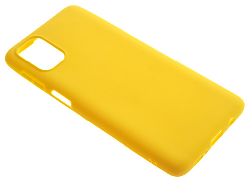 фото Силиконовый чехол tpu case матовый для samsung m51 желтый pc