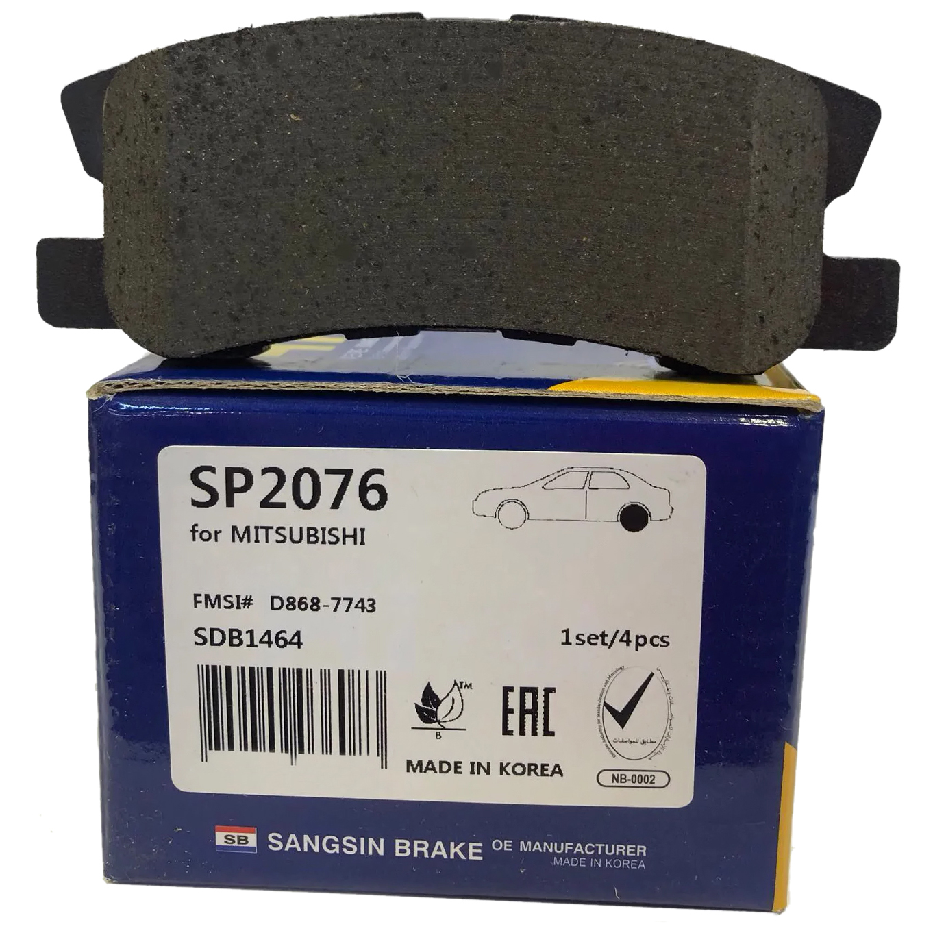 

Комплект тормозных колодок Sangsin brake SP2076