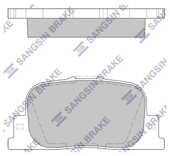 

Комплект тормозных колодок Sangsin brake SP2042