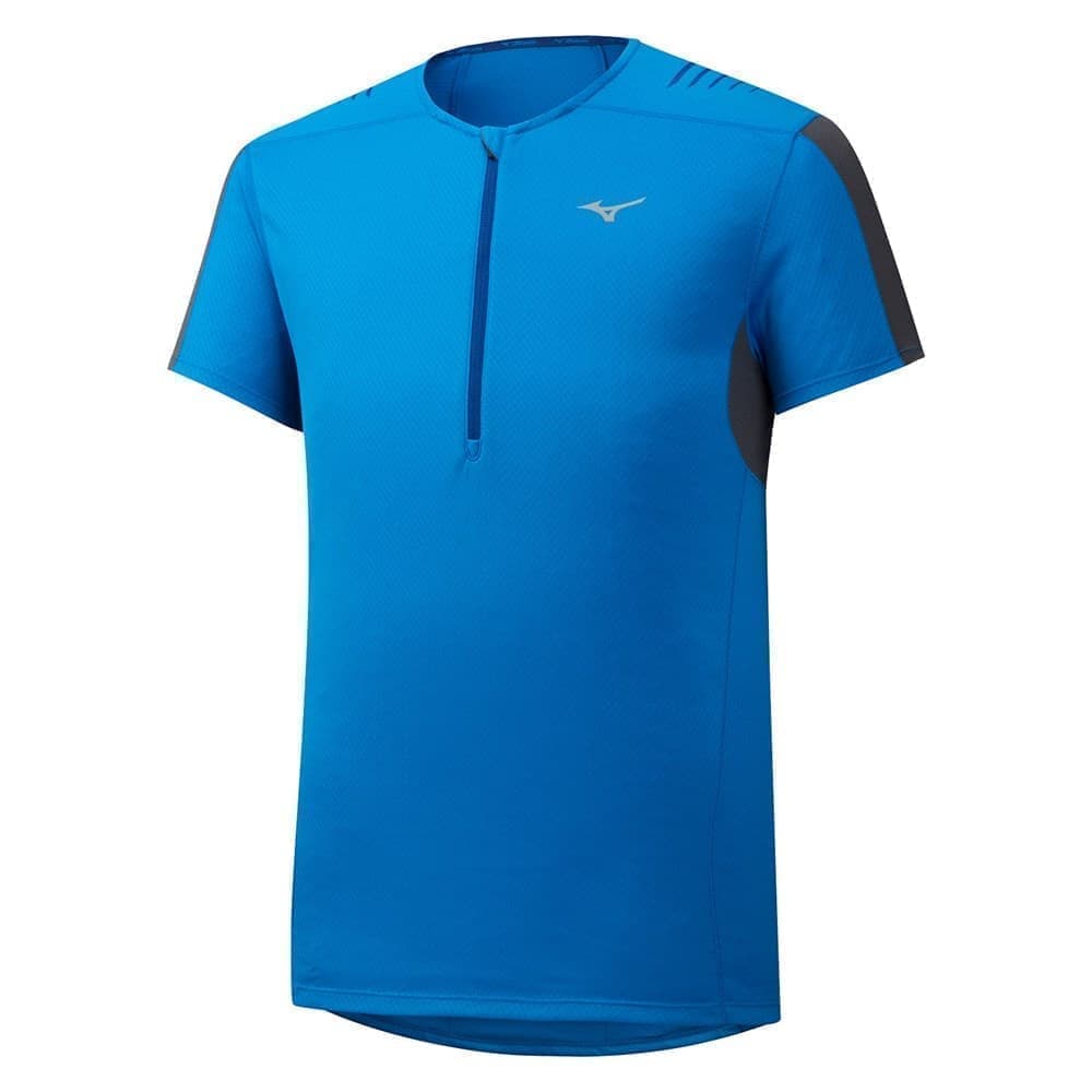 

Футболка мужская Mizuno J2GA9044-24 синяя XL, J2GA9044-24