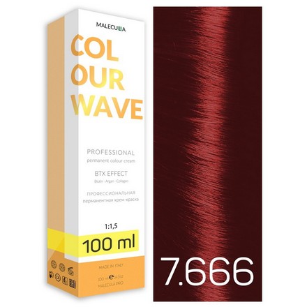 фото Крем-краска для волос malecula colour wave 7.666