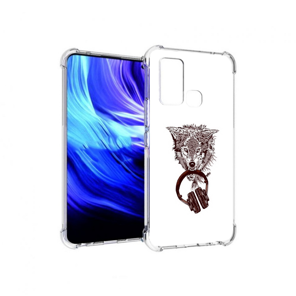 

Чехол MyPads Tocco для Vivo Z6 дикий волк (PT226976.399.325), Прозрачный, Tocco