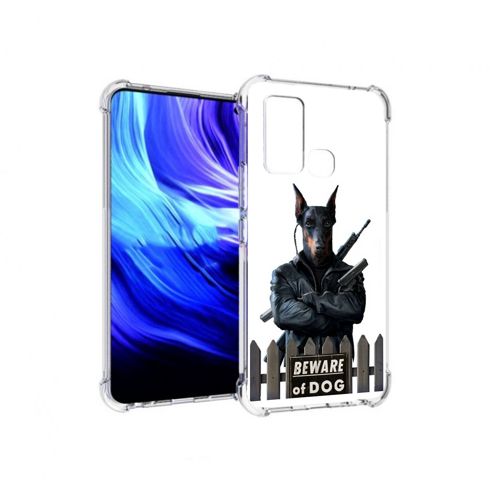 

Чехол MyPads Tocco для Vivo Z6 доберман (PT226976.399.332), Прозрачный, Tocco