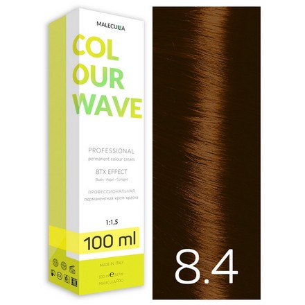 фото Крем-краска для волос malecula colour wave 8.4