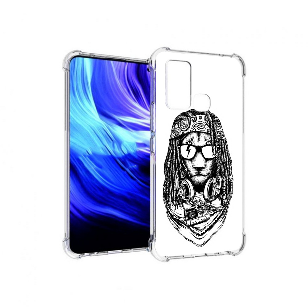 

Чехол MyPads Tocco для Vivo Z6 дреды льва (PT226976.399.338), Прозрачный, Tocco