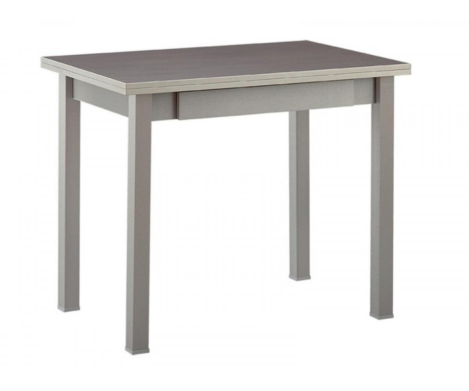 Стол обеденный раскладной 600х900 бетон темно-серый