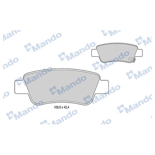 

Комплект задних тормозных колодок Mando MBF015250 для Honda CR-V III,IV