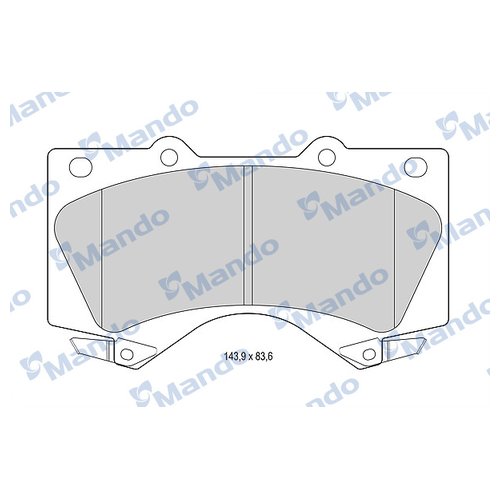 

Тормозные колодки Mando передние MBF015619
