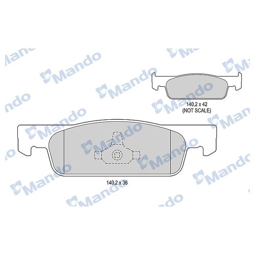 

Тормозные колодки Mando передние MBF015803