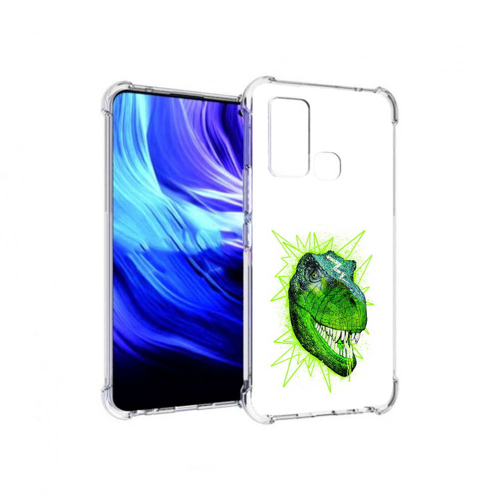 

Чехол MyPads Tocco для Vivo Z6 зеленый динозавр (PT226976.399.358), Прозрачный, Tocco