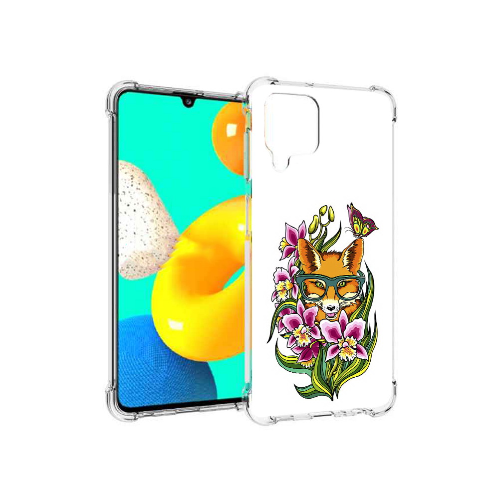 

Чехол MyPads Tocco для Samsung Galaxy M32 Лиса в цветах (PT161818.523.108), Прозрачный, Tocco