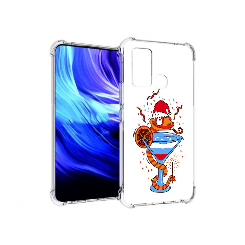 

Чехол MyPads Tocco для Vivo Z6 змейка (PT226976.399.364), Прозрачный, Tocco