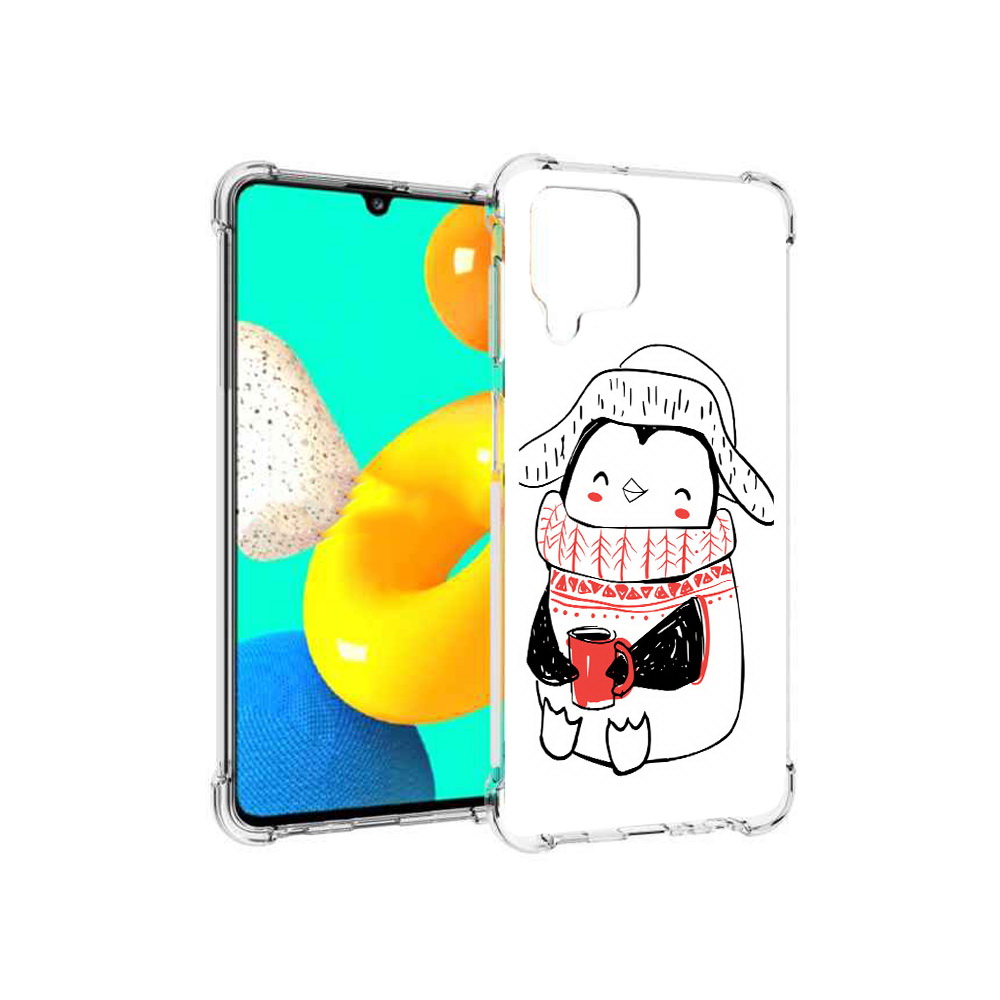 

Чехол MyPads Tocco для Samsung Galaxy M32 Милый пингвин (PT161818.523.115), Прозрачный, Tocco