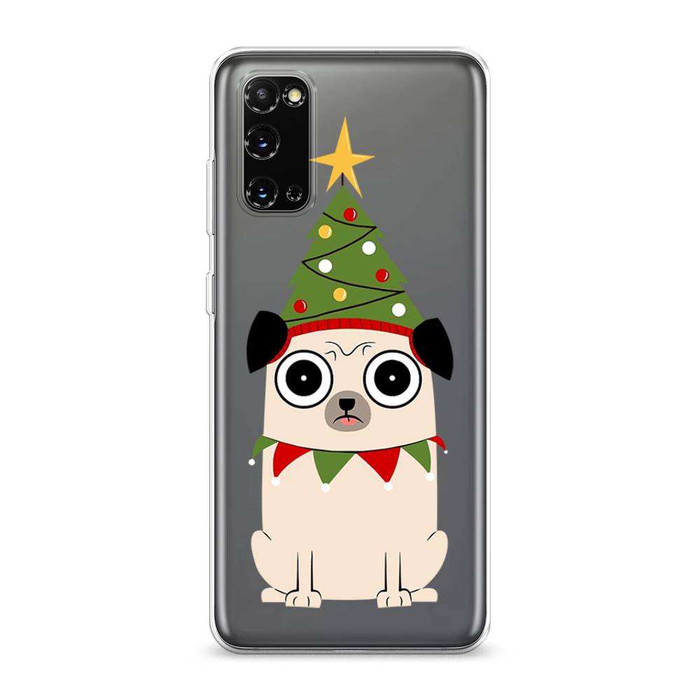 

Чехол на Samsung Galaxy S20 "Собачка с ёлочкой", Бежевый;красный;зеленый, 29250-1
