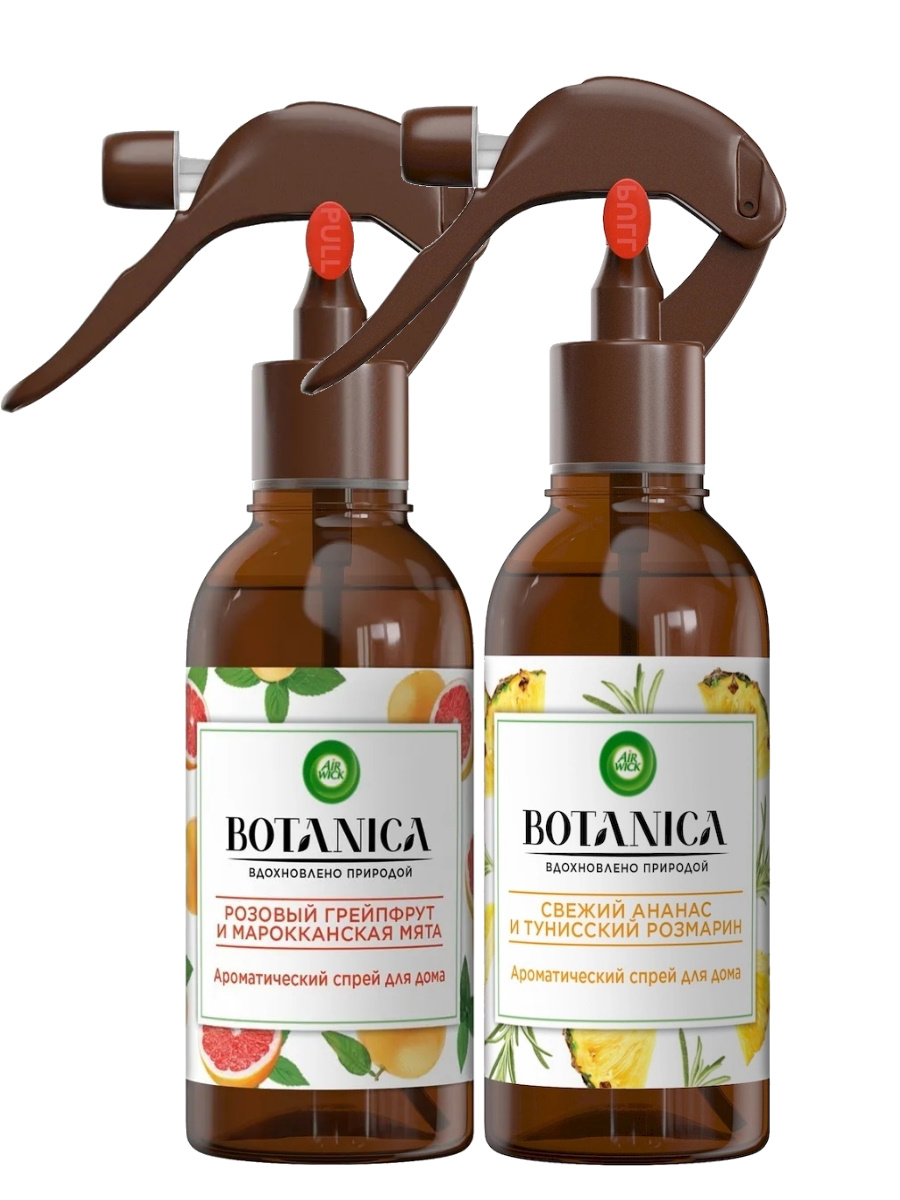 

Набор Ароматических спреев Air Wick Розовый грейпфрут и марок мята Свежий ананас и тунисс, 22-0128