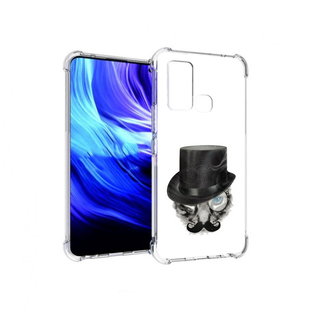 

Чехол MyPads Tocco для Vivo Z6 интелегентный кот (PT226976.399.378), Прозрачный, Tocco