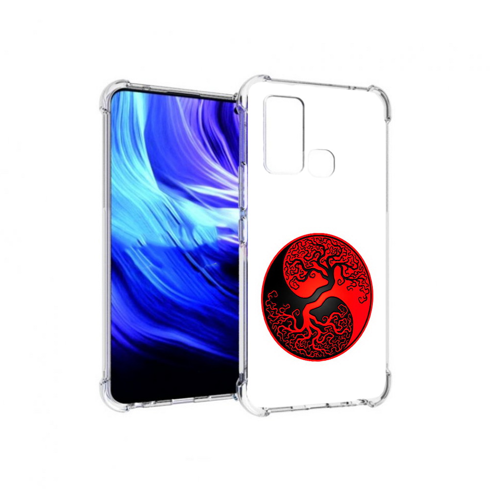 

Чехол MyPads Tocco для Vivo Z6 инь янь дерево (PT226976.399.379), Прозрачный, Tocco