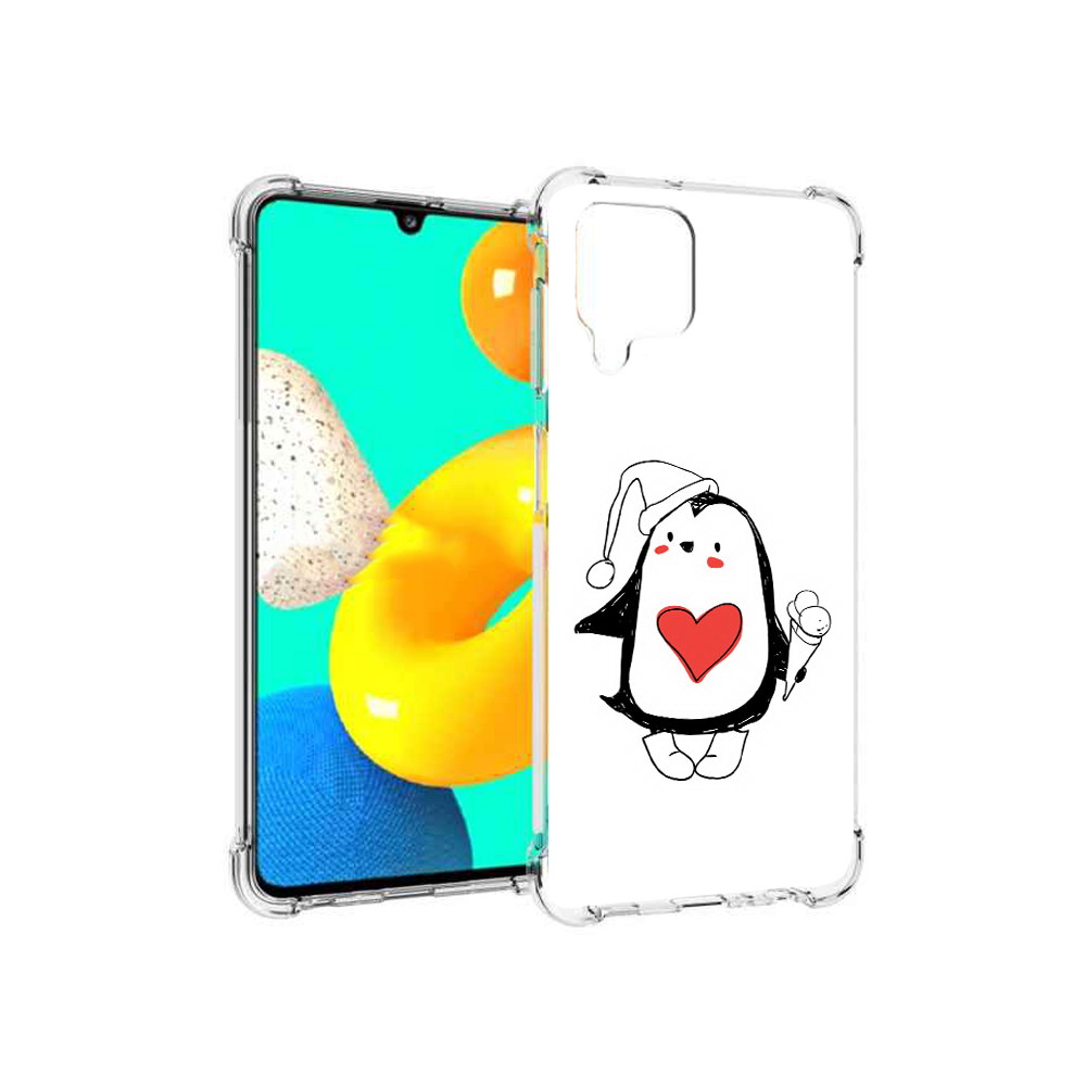 

Чехол MyPads Tocco для Samsung Galaxy M32 Пингвин с мороженым (PT161818.523.135), Прозрачный, Tocco