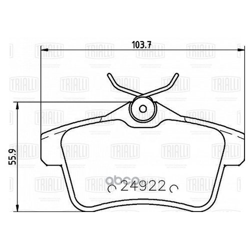

Колодки задние дисковые Peugeot3008(09-)/5008(09-)/CitroenC4(10-)/DS5 Trialli PF4027