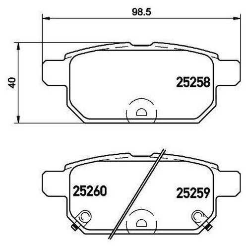 фото Колодки торм. диск. зад. для ам suzuki swift (10-) (pf 4100) trialli pf4100
