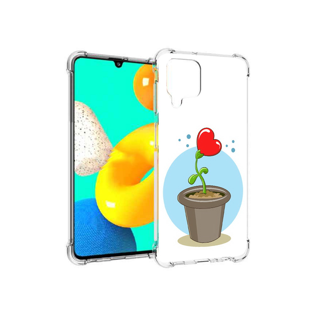 

Чехол MyPads Tocco для Samsung Galaxy M32 Растение любви 14 февраля (PT161818.523.145), Прозрачный, Tocco