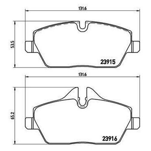 фото Колодки торм. для bmw 1 (e81/87) (06-)/mini cooper (06-) диск. перед. trialli pf4185