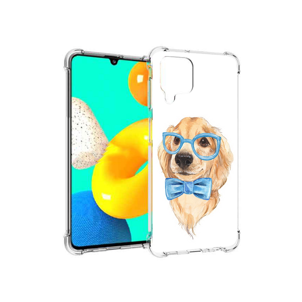 

Чехол MyPads Tocco для Samsung Galaxy M32 Собака интеллигент (PT161818.523.159), Прозрачный, Tocco