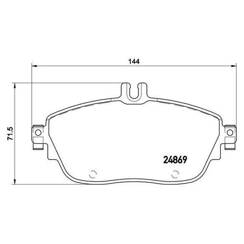 фото Колодки торм. для а/м mercedes a-class (w176) (12-) диск. перед. (pf 4285) trialli pf4285