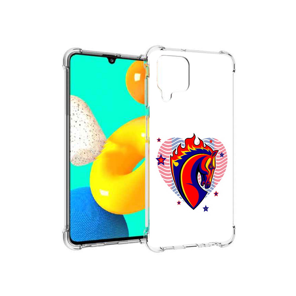 

Чехол MyPads Tocco для Samsung Galaxy M32 ФК ЦСЛ Лошадь (PT161818.523.180), Прозрачный, Tocco