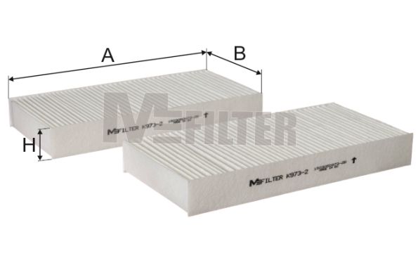 

Фильтр воздушный салона MFILTER K 973-2